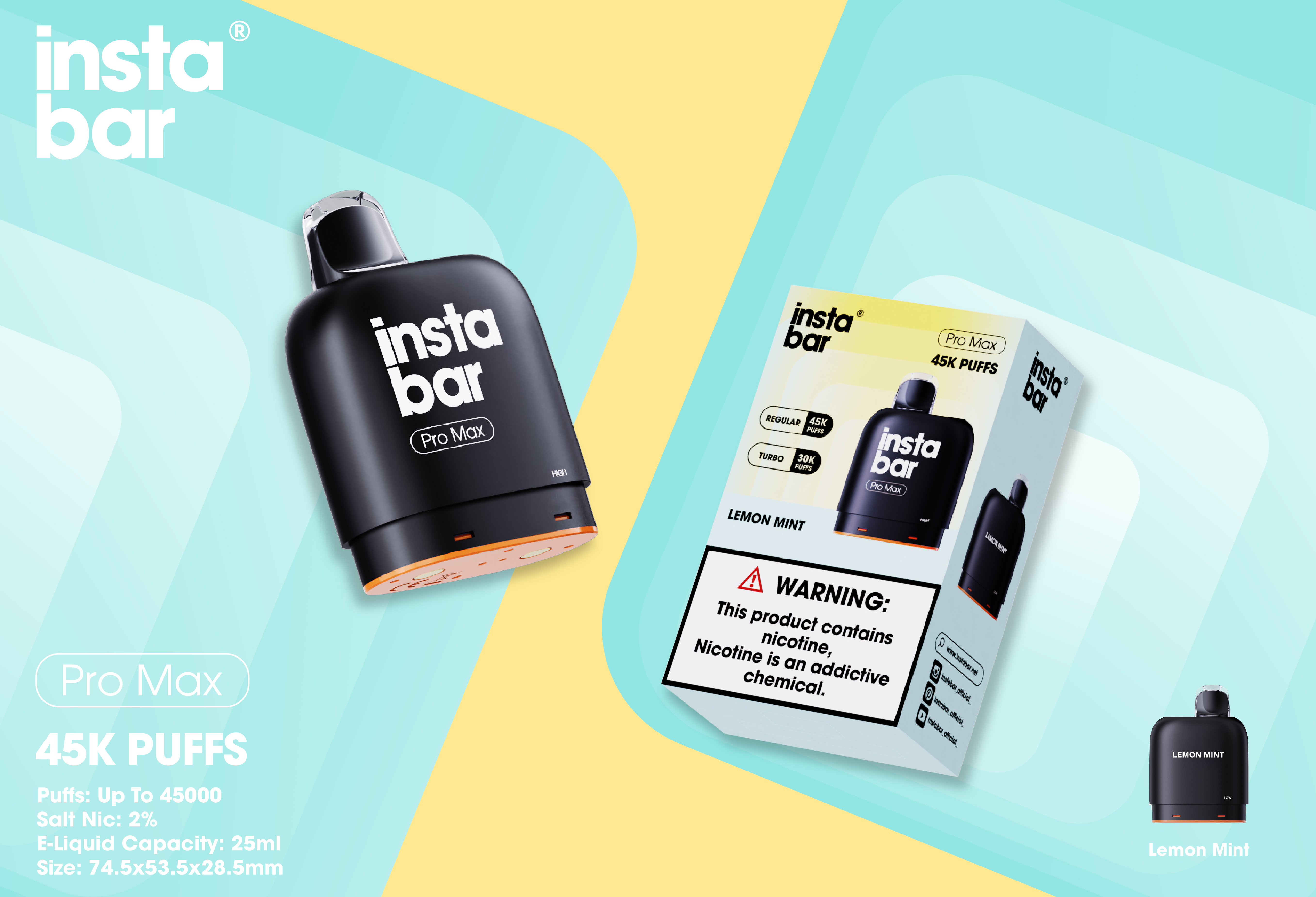Instabar Pro Max 45K POD(Wymienny wkład)