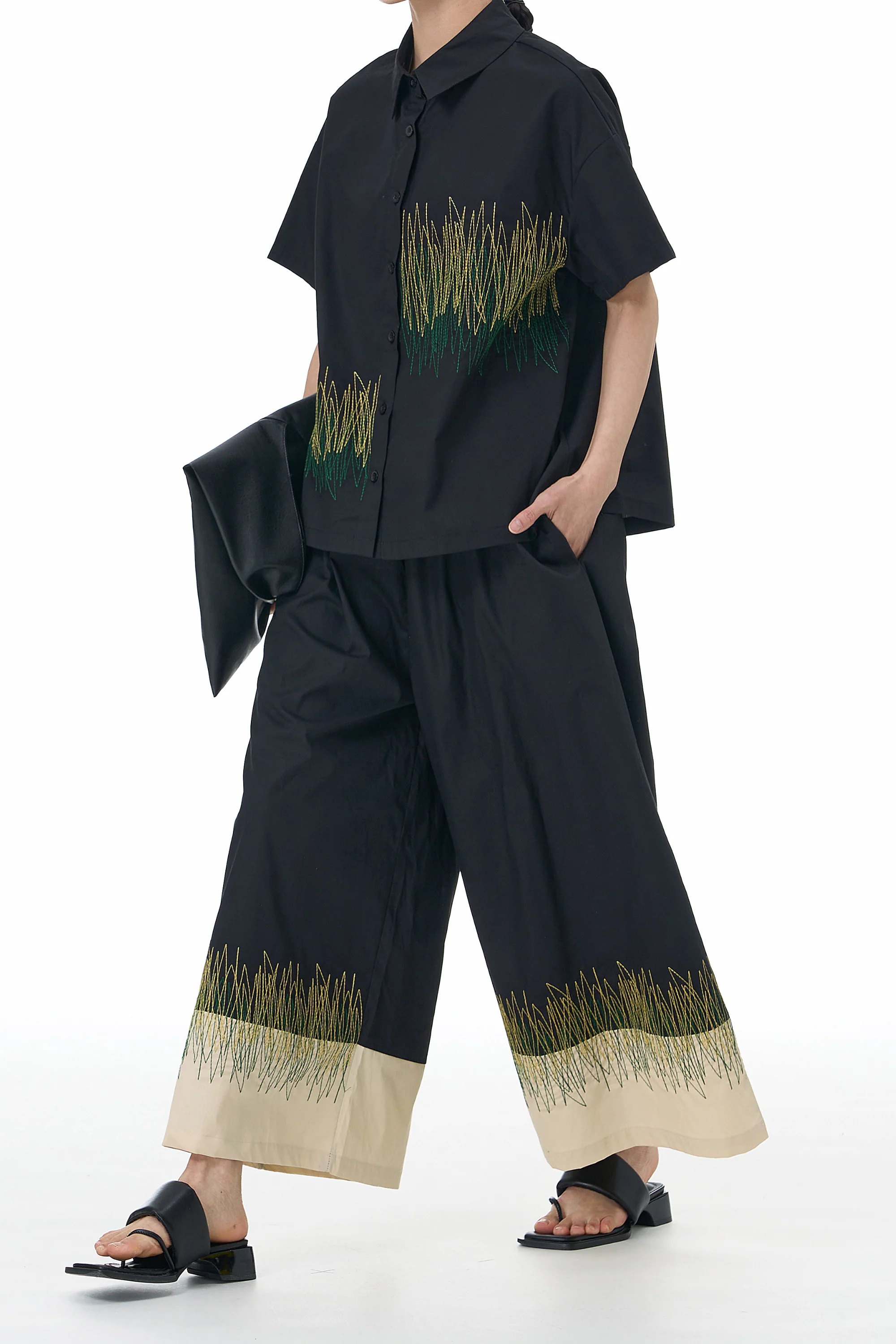 Bonnie Black Embroidered Co-ord Set