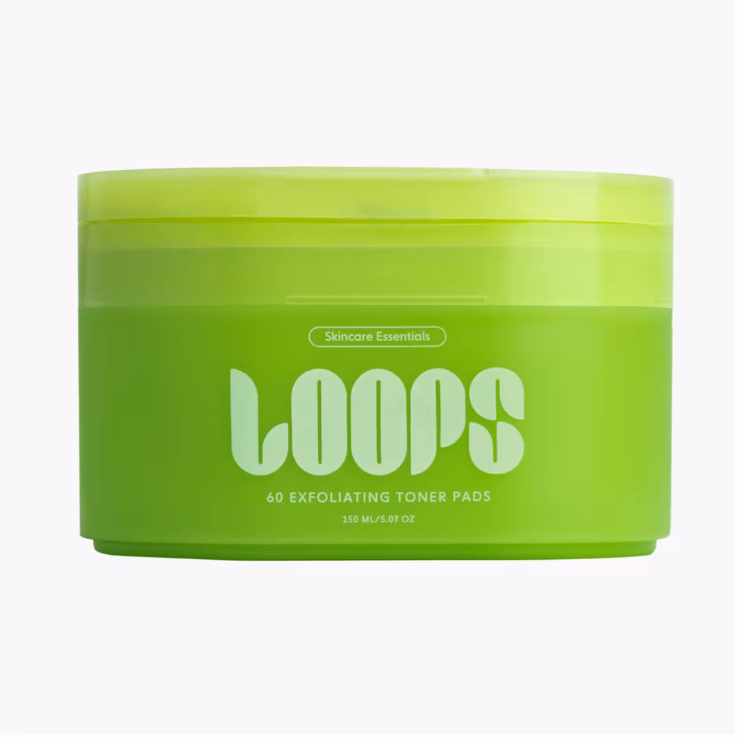 LOOPS  Skincare Essentials Exfoliating Toner Pads