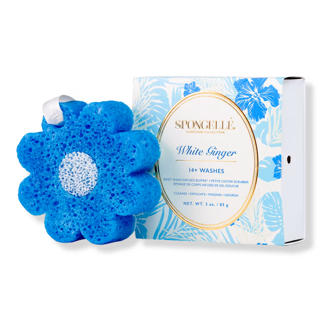 SPONGELLE  Hawaiian White Ginger | Body Wash Infused Buffer