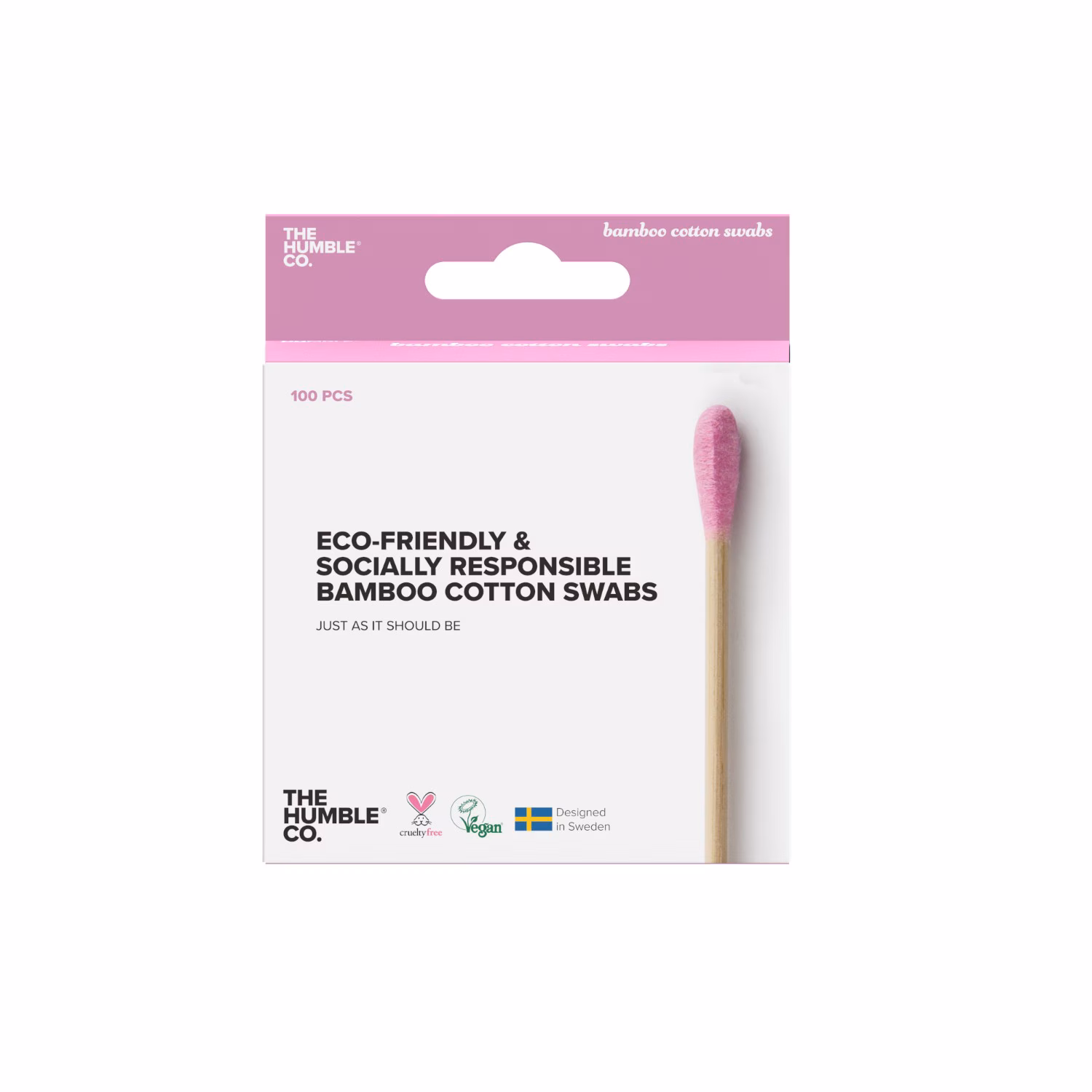 Bambus Wattestäbchen - Rosa