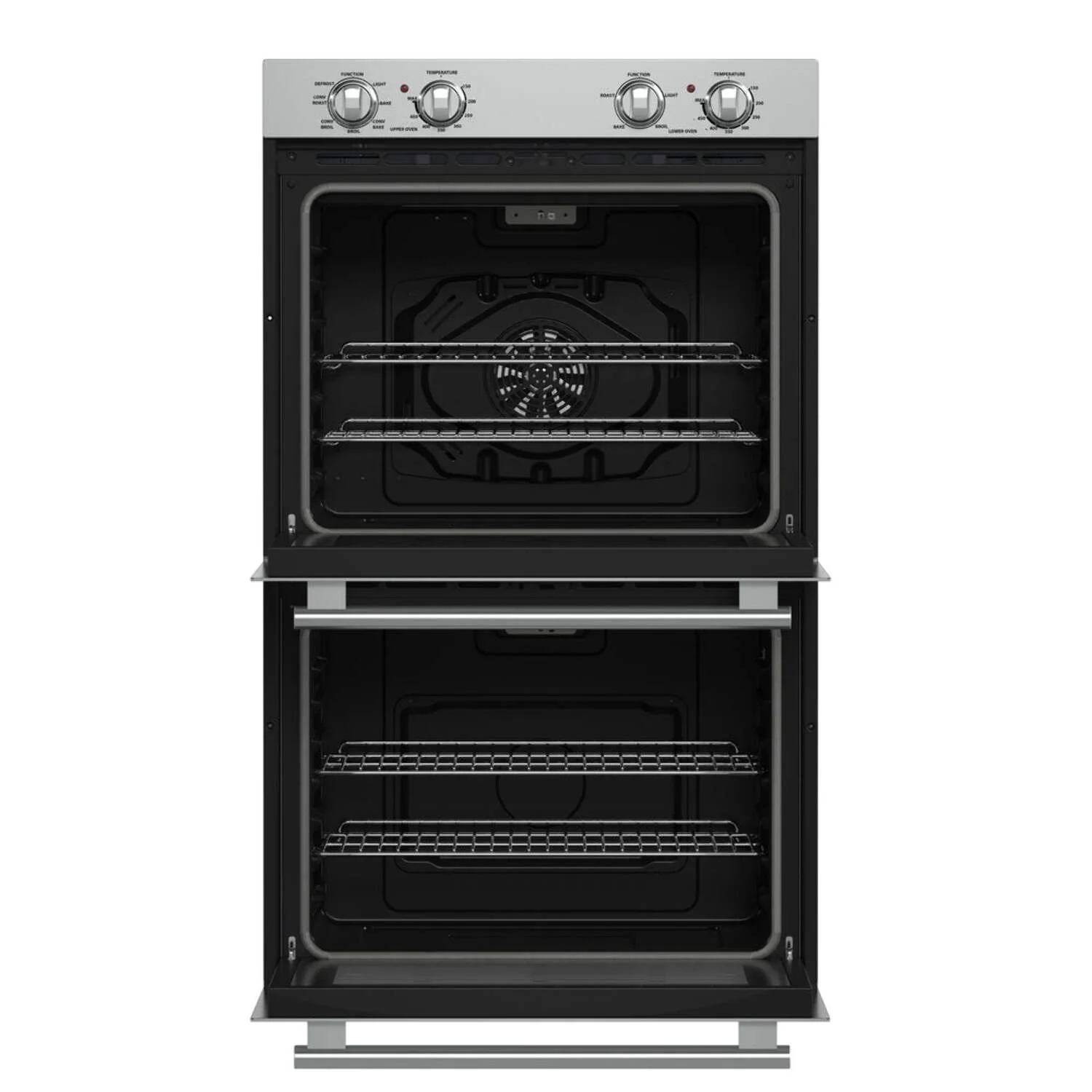 Forno Vomero 30-Inch Double Wall Oven, Stainless Steel, 10 cu.ft Total Capacity, 7100W Convection, Mechanical Controls, Self-Cleaning Function