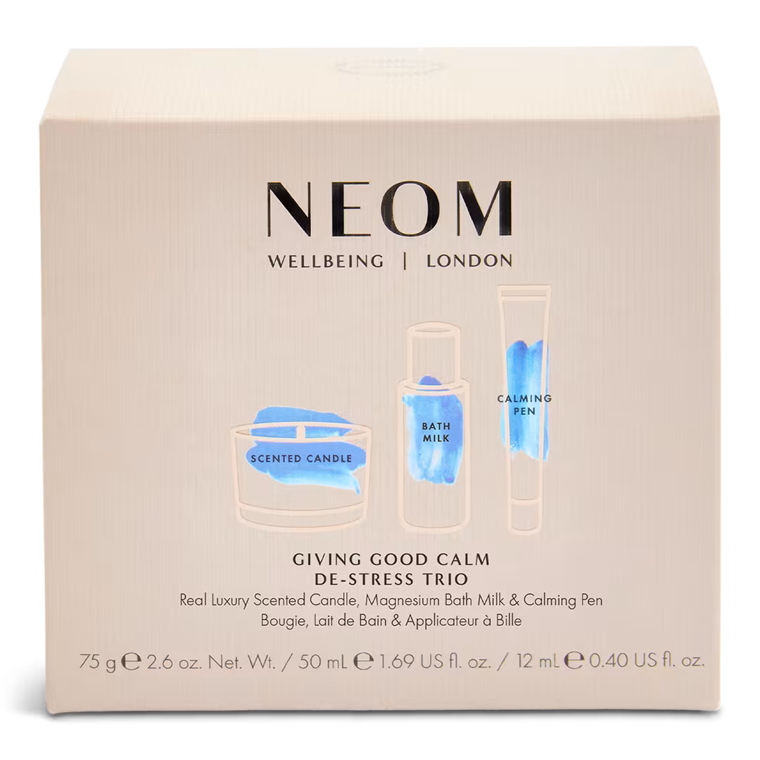 NEOM Wellbeing  Giving Good Calm De-Stress Trio Discovery Kit