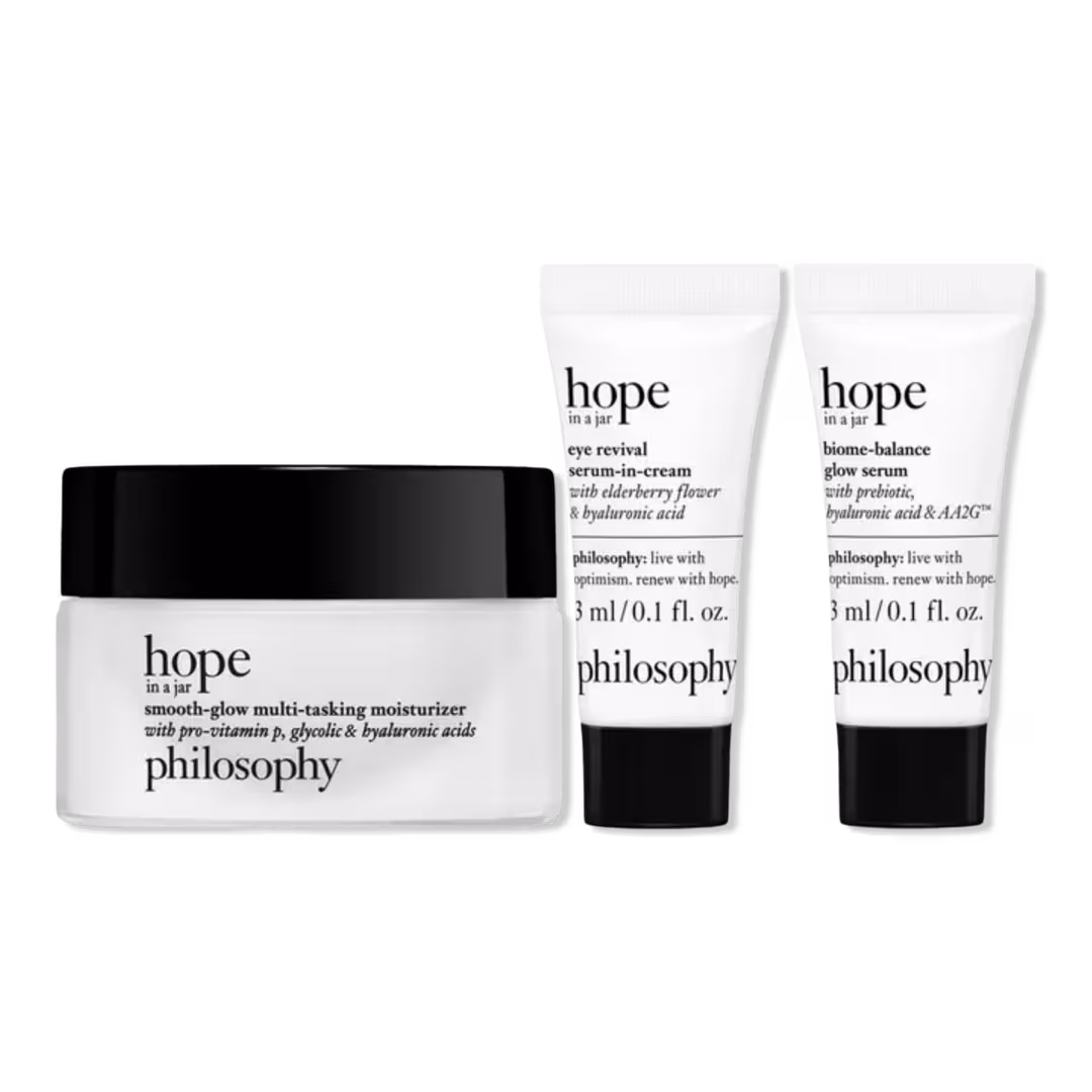 Philosophy  Hope In A Jar Hydrate, Smooth & Glow Mini Set