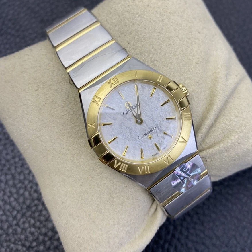 Omega Watch CONSTELLATION QUARTZ 28MM GOLD STEEL