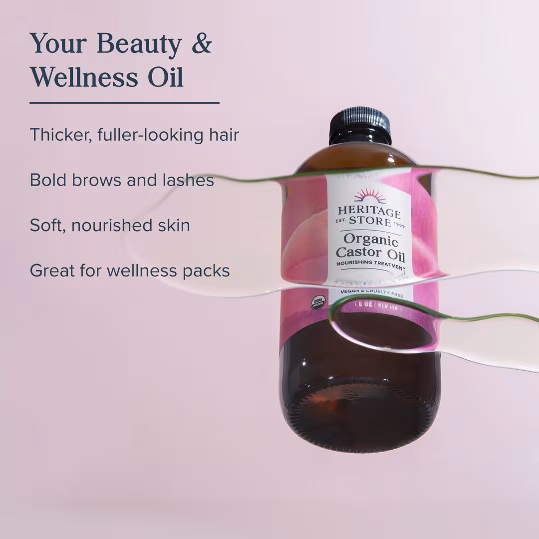 Heritage Store  Organic Castor Oil Nourishing Treatment