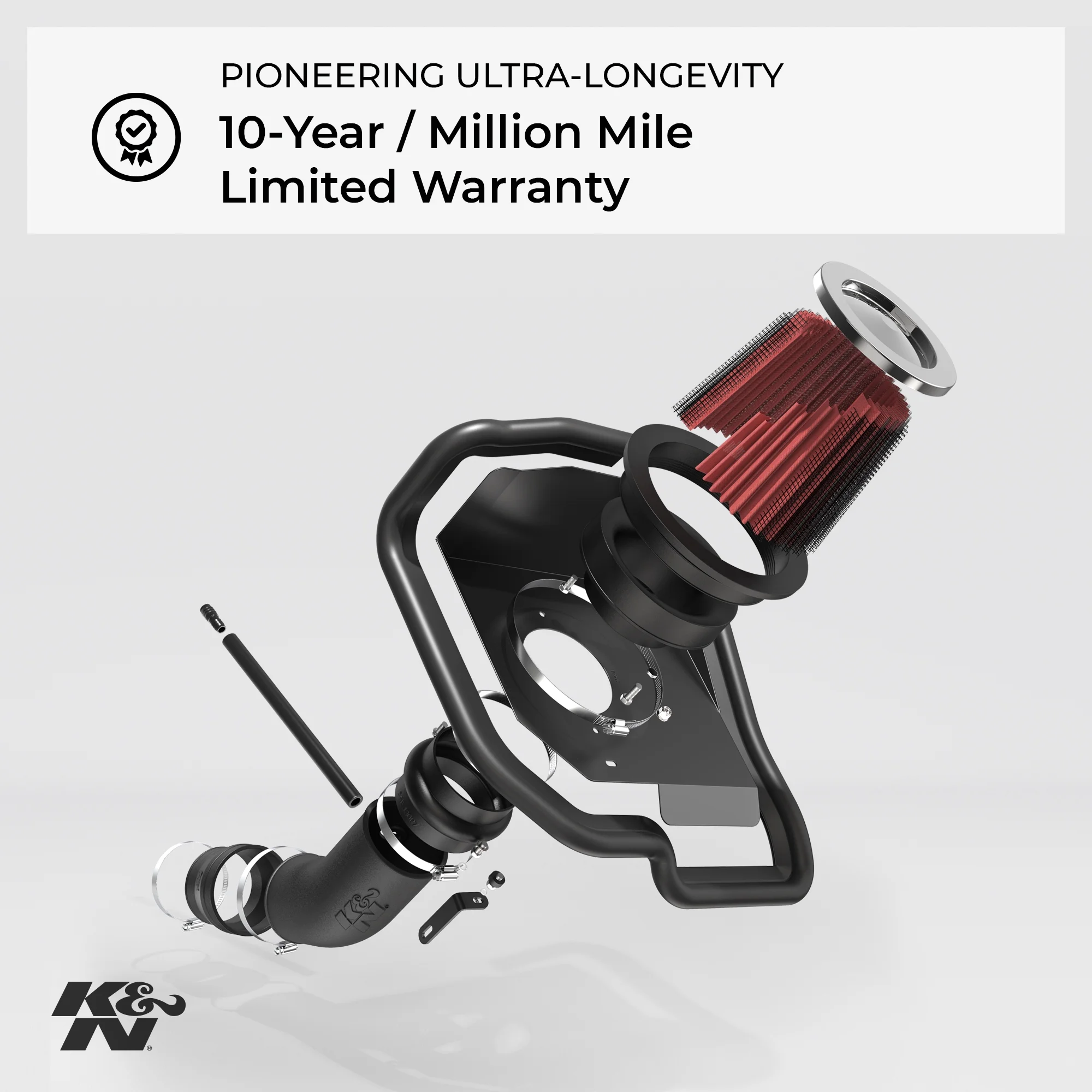 K&N Cold Air Intake Kit: High Performance, Guaranteed to Increase Horsepower: 2016-2018 Chevy/Opel (Malibu, Insignia B) 2.0L L4,63-3097