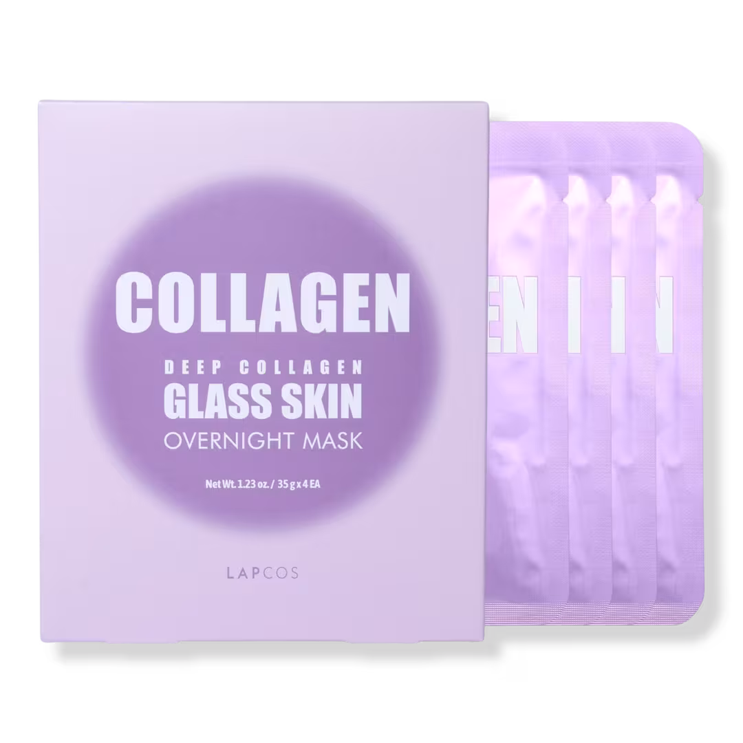Lapcos  Deep Collagen Glass Skin Overnight Mask 4-Pack