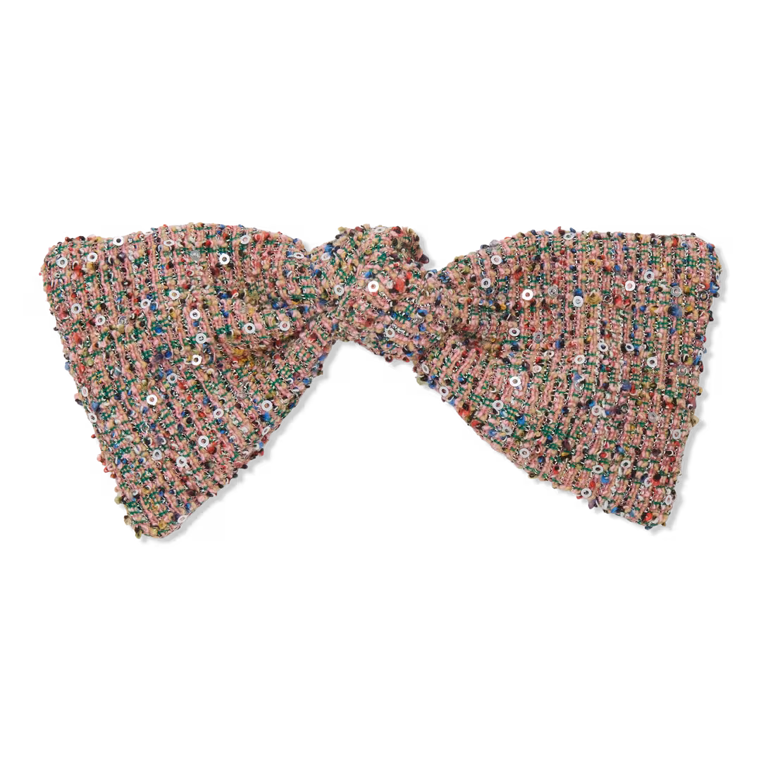 Lele Sadoughi  Paloma Tweed Bow Barrette