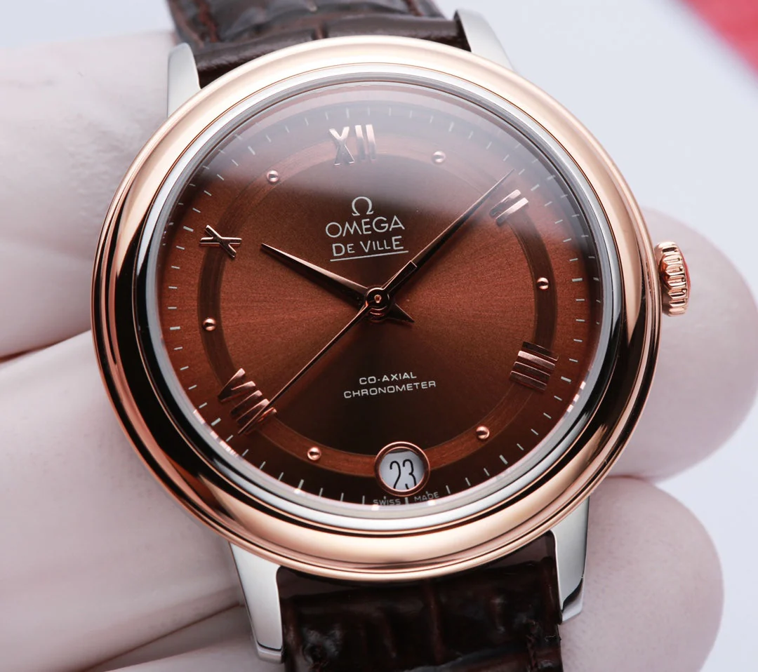 Omega Watch De Ville 32.5mm Chocolate Dial Leather