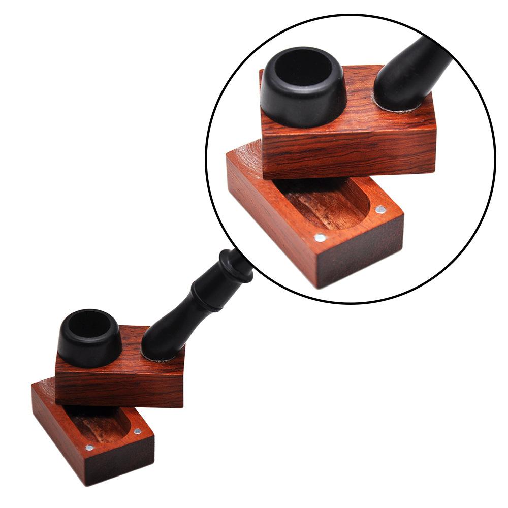 Magnet Detachable Ebony Wooden Pipe