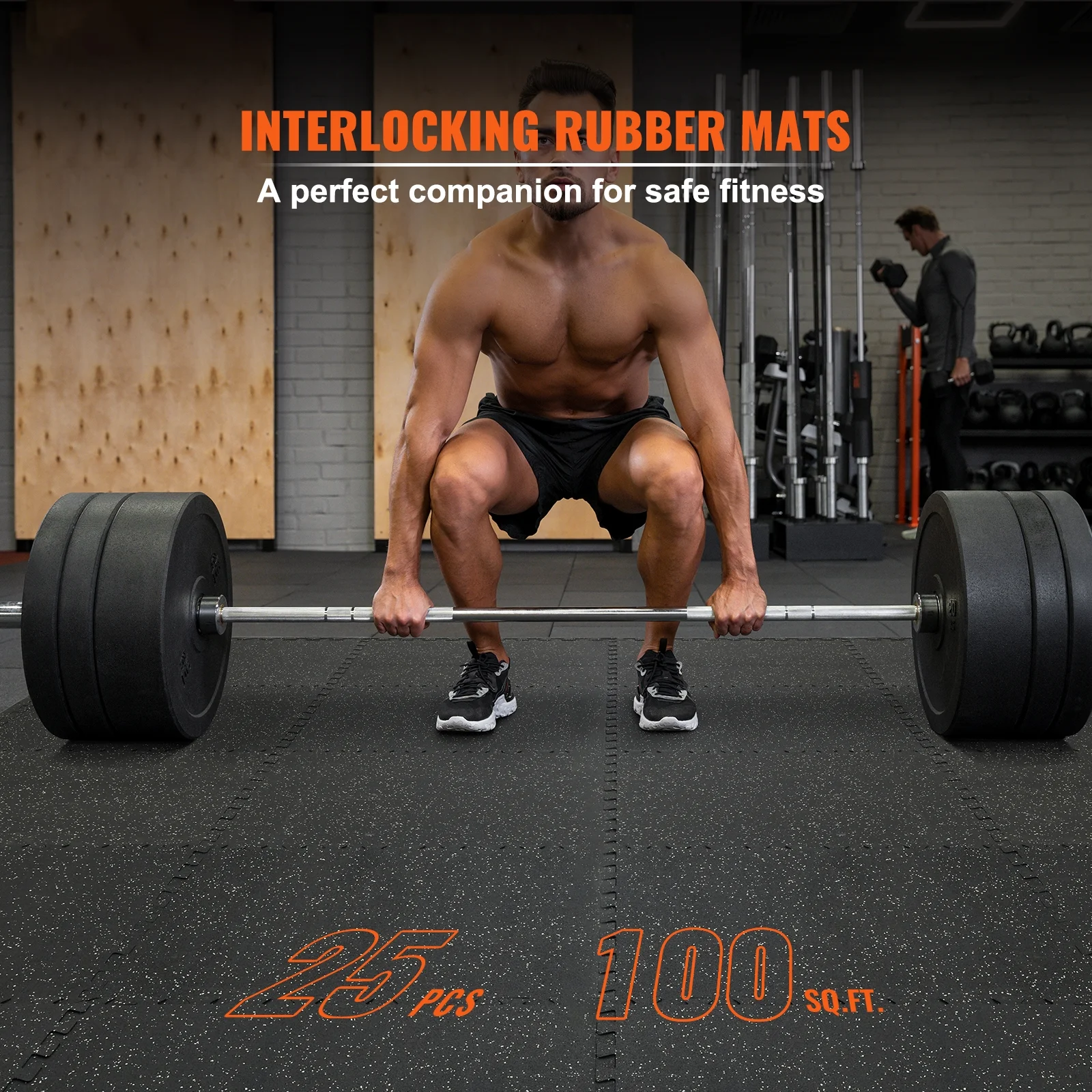 KFFKFF 25 Pieces 1/2 Inch Thick Gym Floor Mats, 24