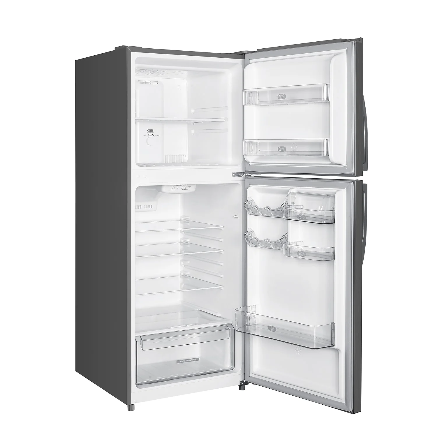 Premium Levella PRN10160HS 23.7" 10.1 Cu. Ft. Refrigerator with Freezer Inox