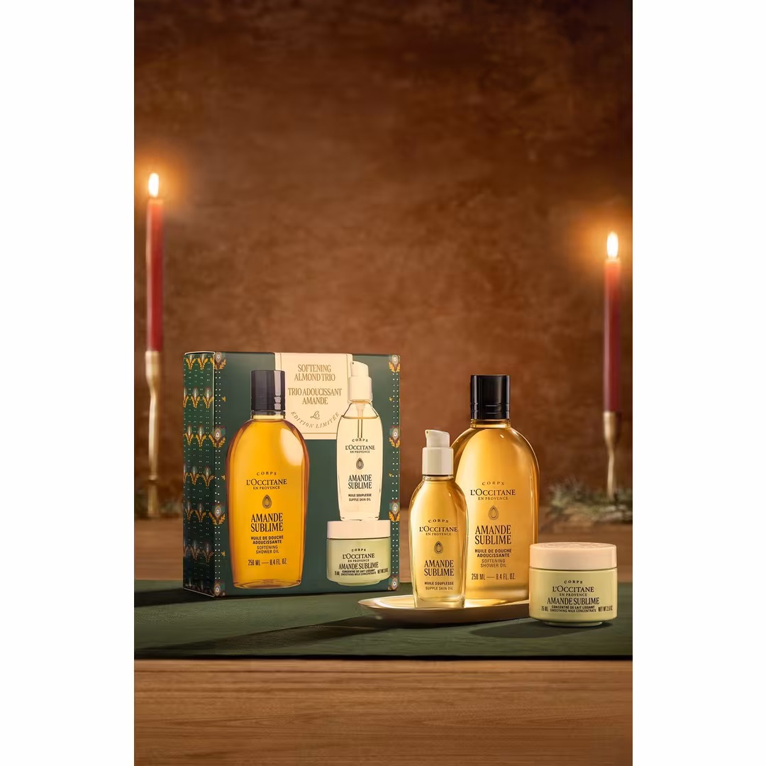 L'Occitane  Softening Almond Trio Gift Set