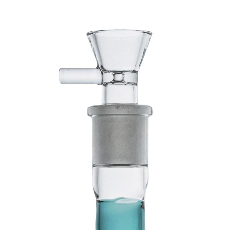 13.8 Straight Tube Double Showerhead Perc Bong