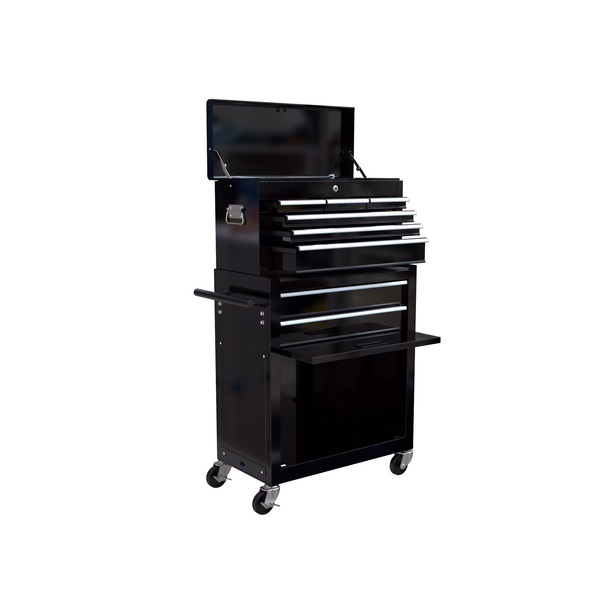 Rolling Tool Chest with Wheels and Drawers, 8-Drawer Tool Storage Cabinet