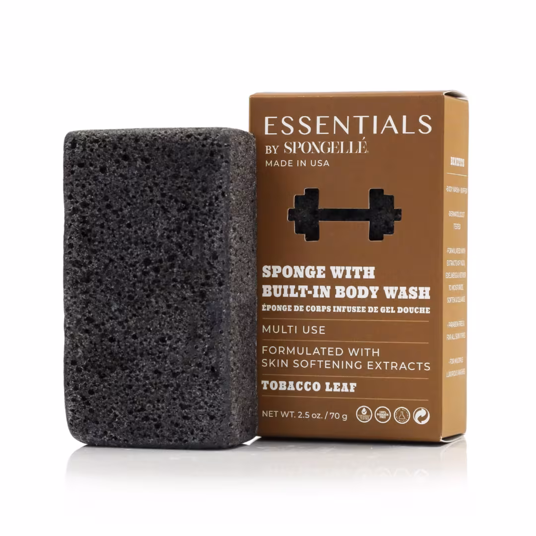 SPONGELLE  Essentials by Spongelle Men's Woody Bundle - Tobacco Leaf & Sandalwood
