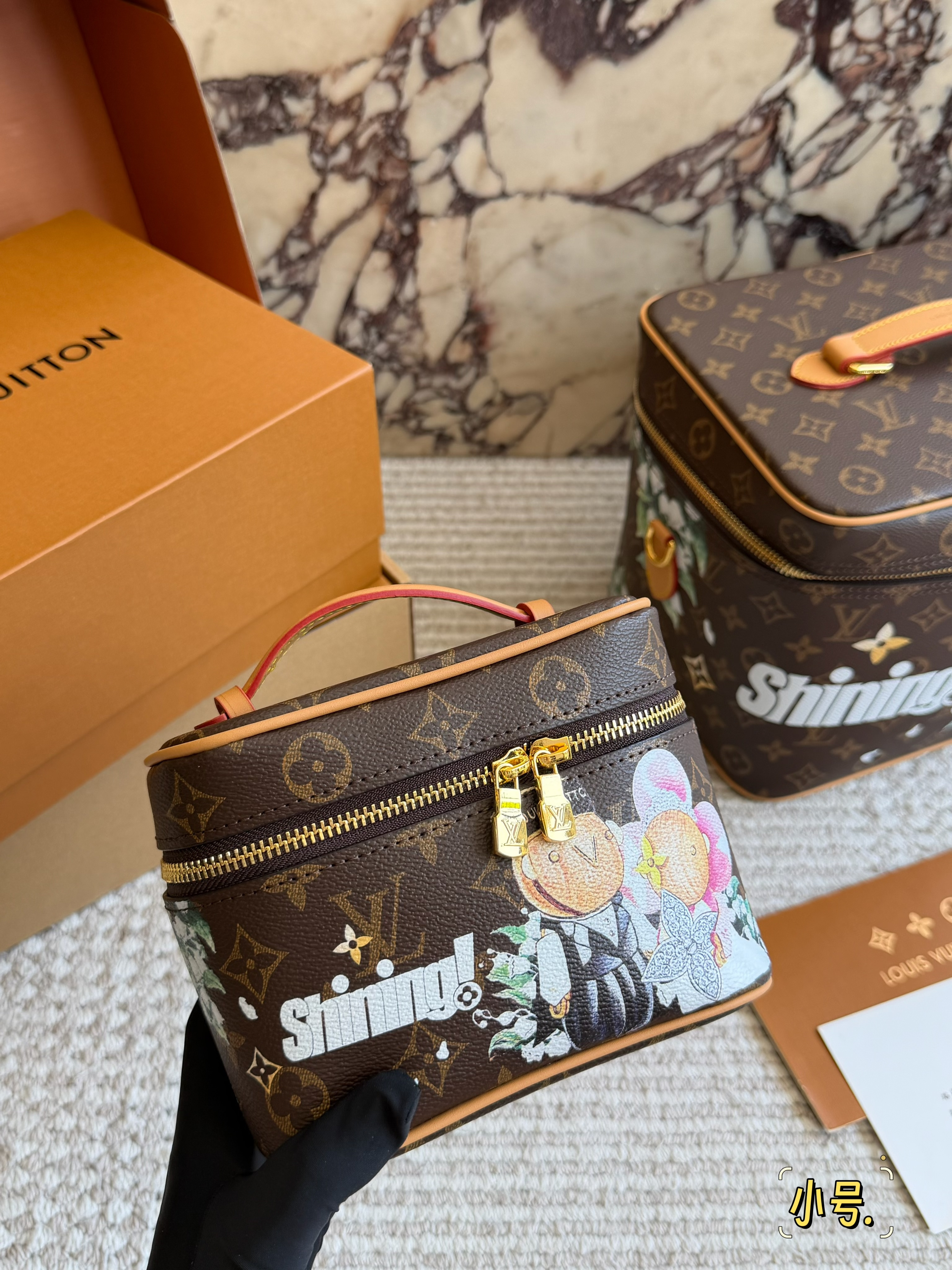 LV Monogram Canvas Vivienne Couple Floral 