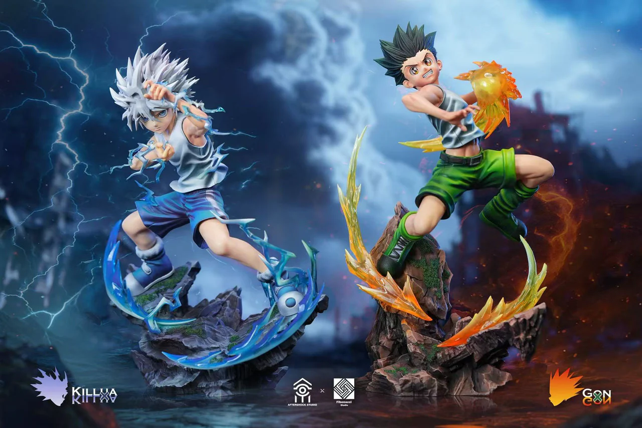 Hunter × Hunter - Killua Zoldyck & Gon Freecss | Resin Statue | by Aftershock Studio & Fibonacci Studio