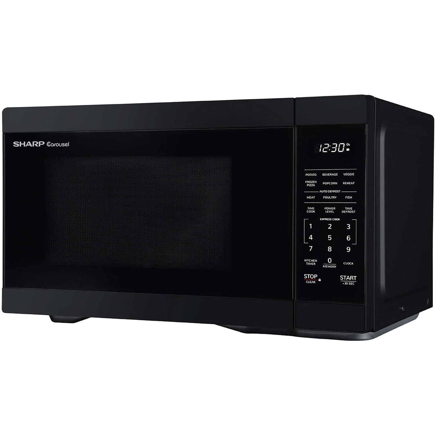 Sharp 1.1-Cu. Ft. Countertop Microwave Oven in Black