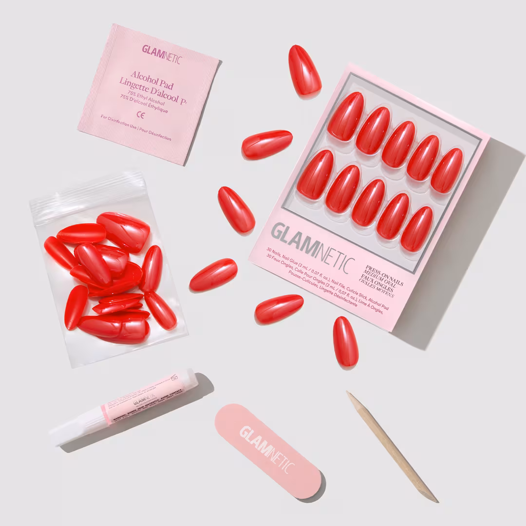 Glamnetic  It-Girl Red Press-On Nails