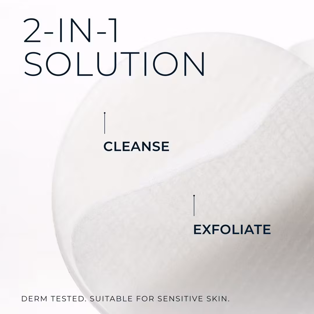 RoC  Cleansing Pads, Hypoallergenic Exfoliating Makeup Remover Pads