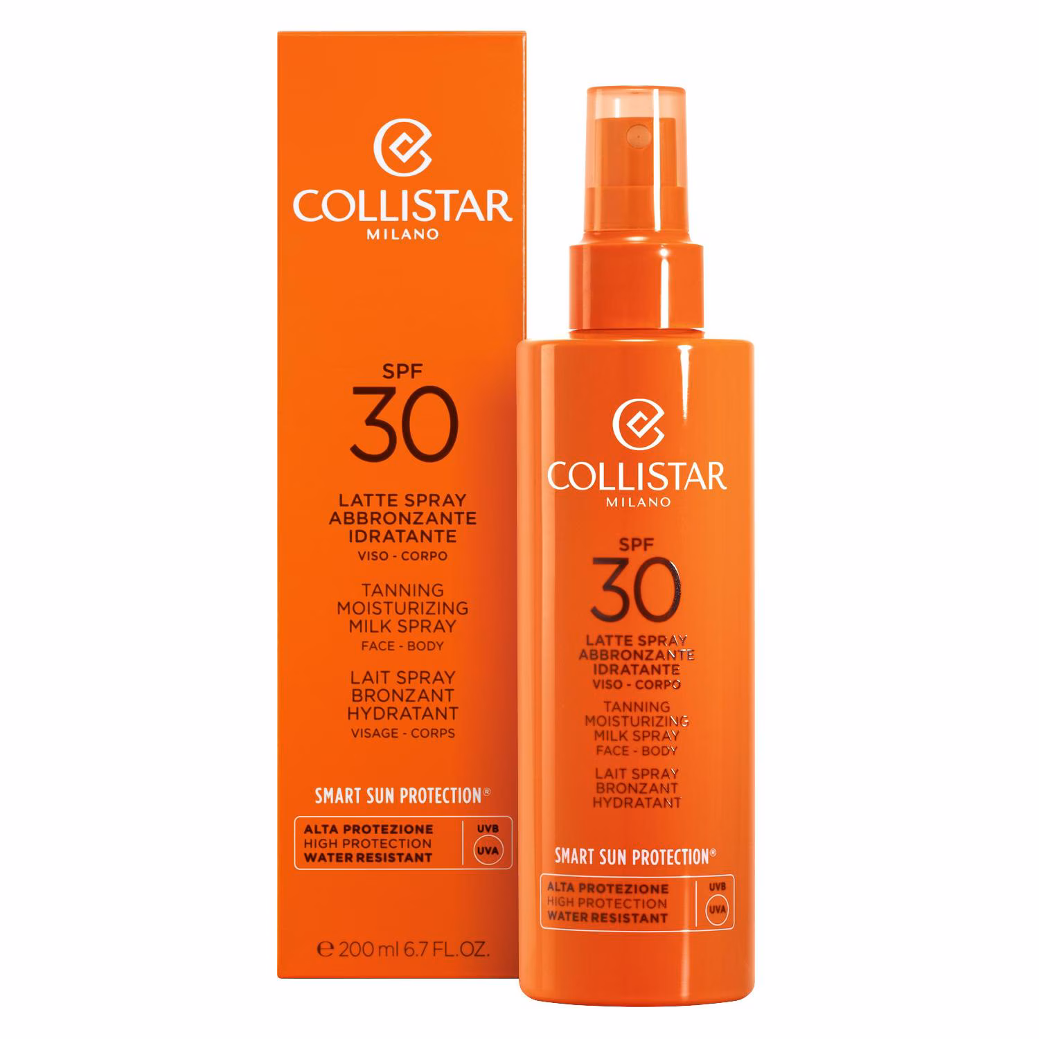Tanning Moisturizing Milk Spray Face-Body Spf 30