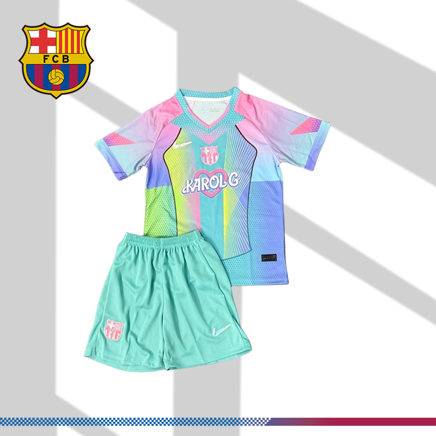 2025/2026 Barcelona Special Edition Football Shirt (Kids Kit socks)