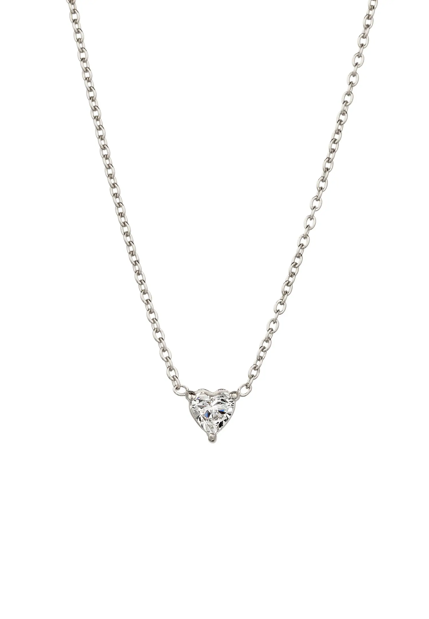 Herz Laborgezüchteter Diamant (0.17ct) 925 Silber
