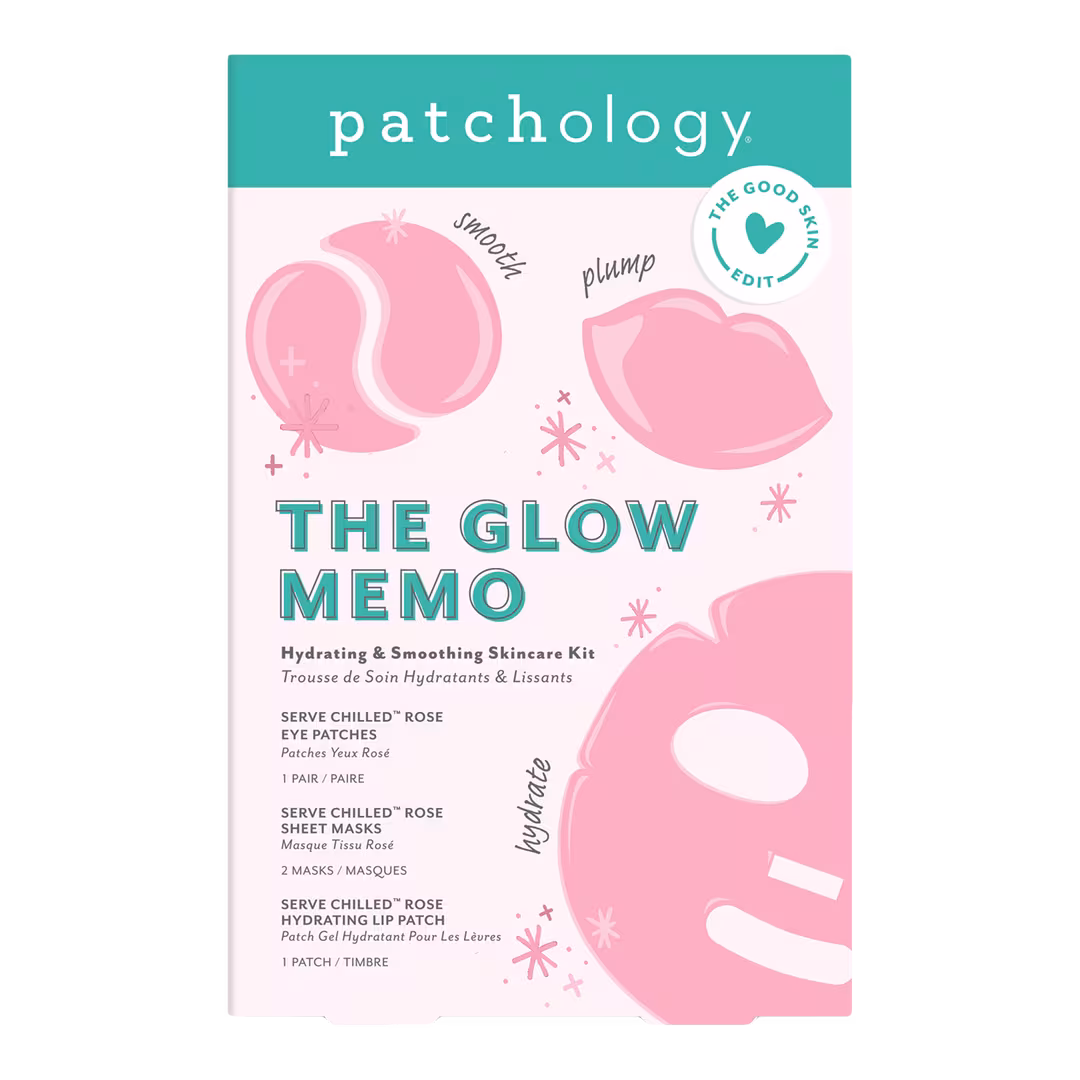 Patchology  The Glow Memo Hydrating & Smoothing Skincare Kit
