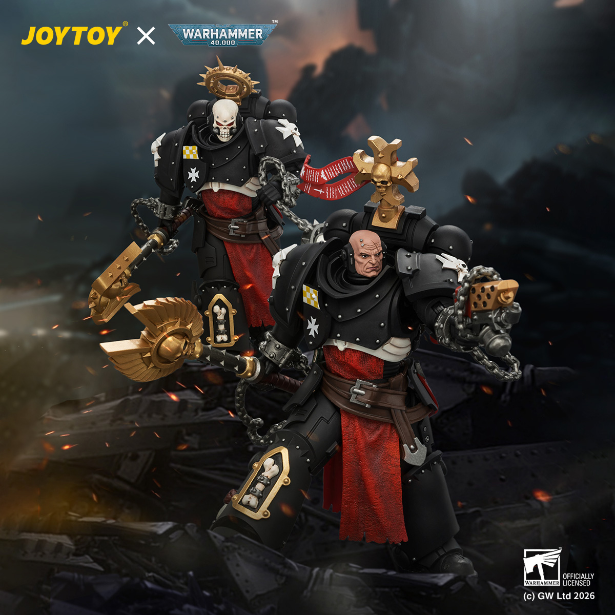 JOYTOY Warhammer 40k 1:18 Black Templars Execrators - JOYTOY WORLD
