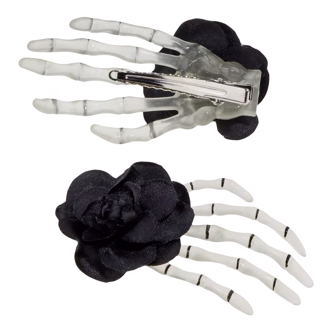 Conair Accessories  Halloween Glow-in-the-Dark Skeleton Hand Salon Clips