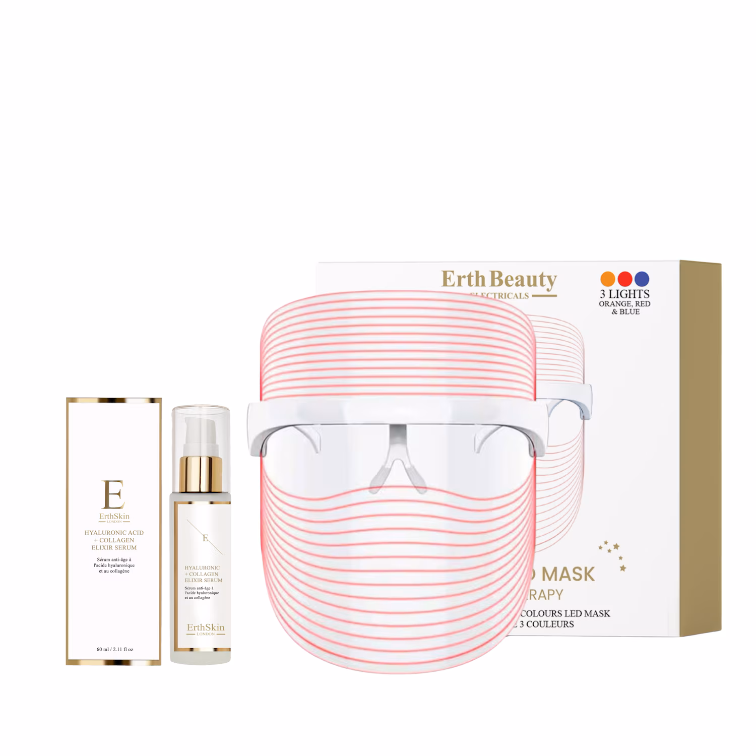LED Maske 3 Farben Duo Hyaluron Kollagen