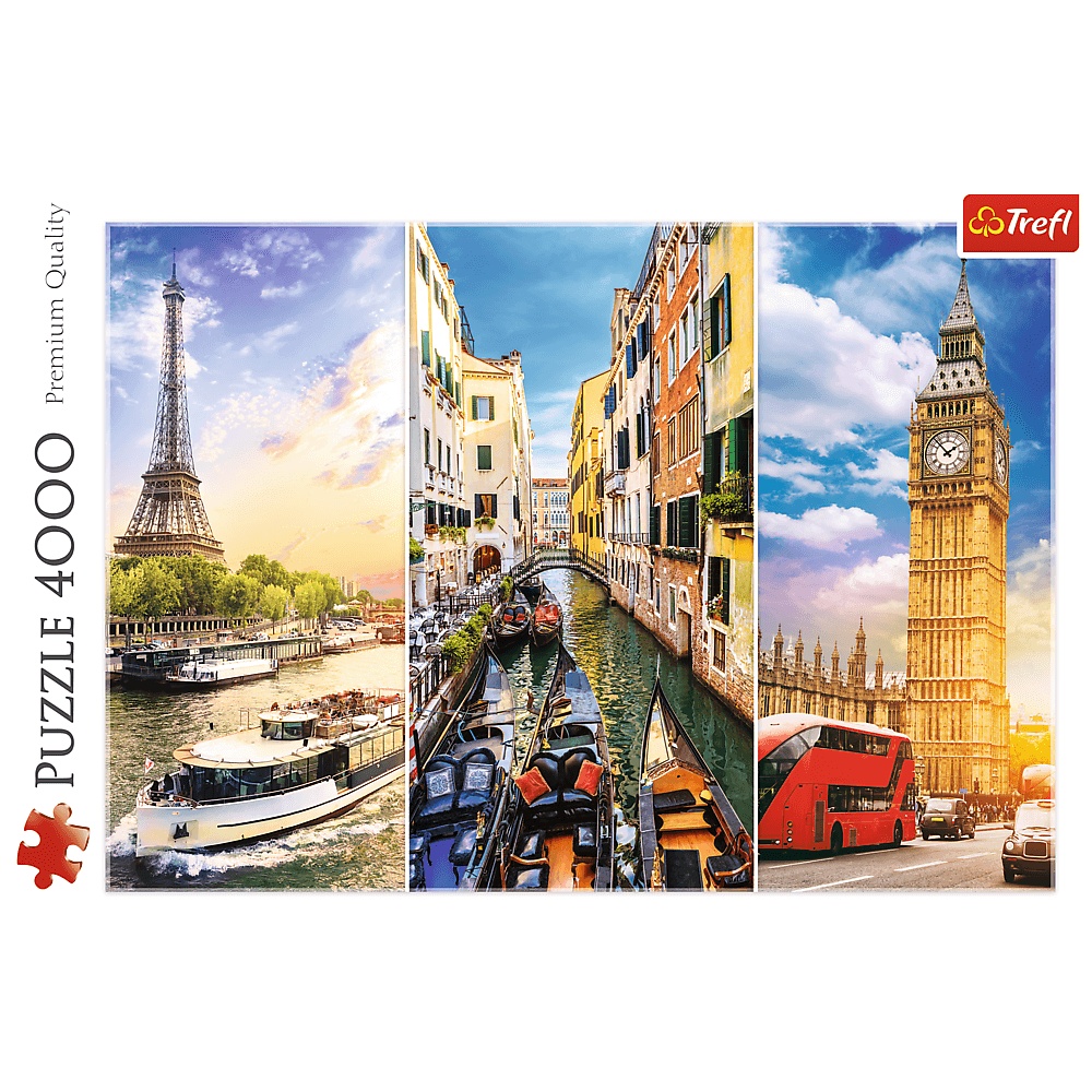 Puzzle 4000 El. Wycieczka Po Europie