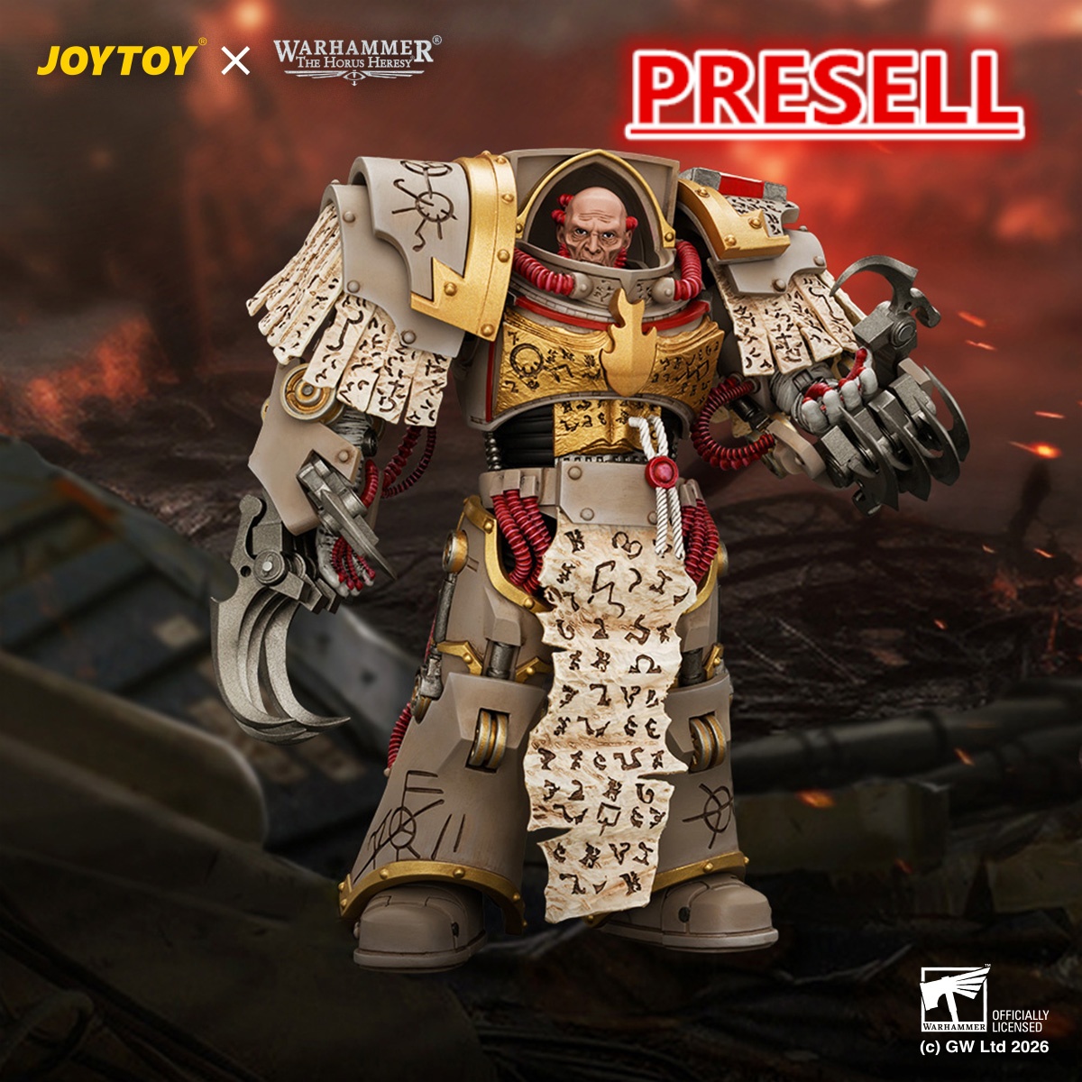JOYTOY JT05374 Word Bearers Kor Phaeron with Patriarch's Claws - JOYTOY WORLD