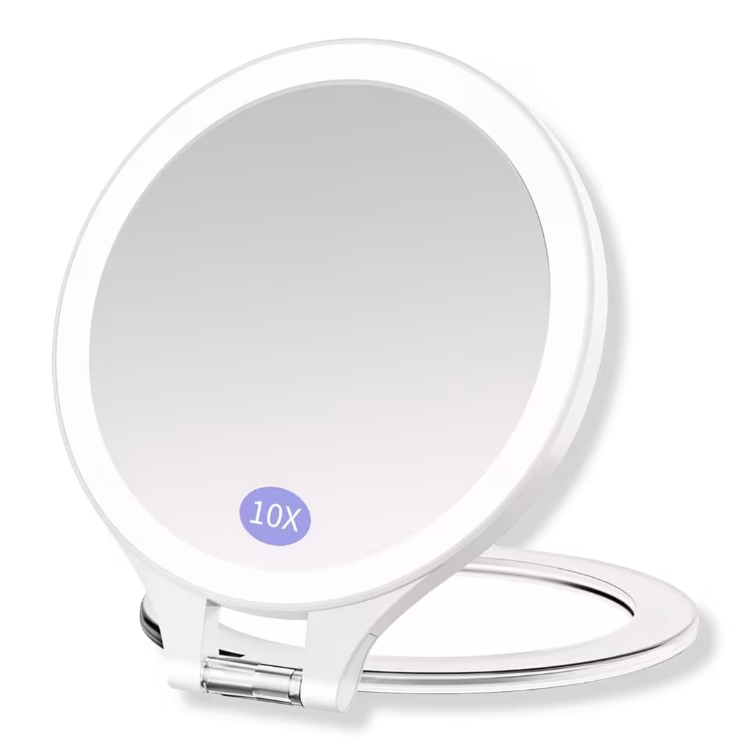 FASCINATE  2-Sided Magnifying Mirror with 3 Color Lights