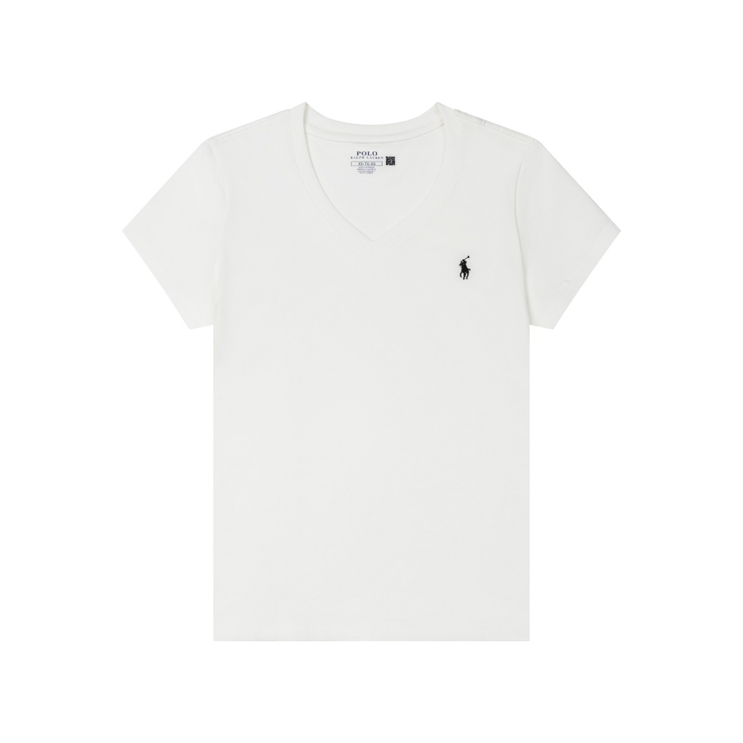 Ralph Lauren Slim-Fit Solid-Color V-Neck Short-Sleeve Tee