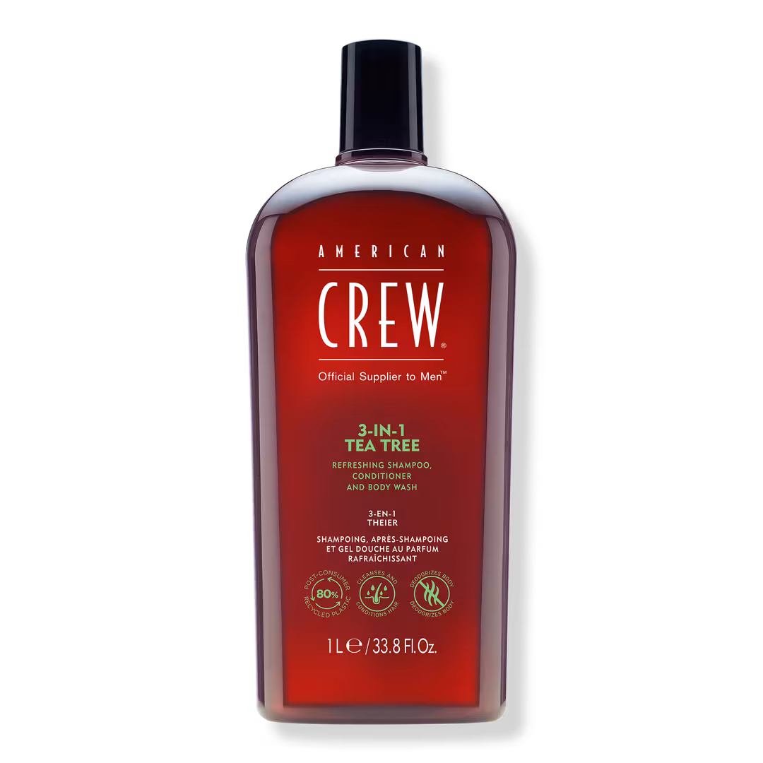 American Crew  3-in-1 Tea Tree Shampoo, Conditioner and Body Wash