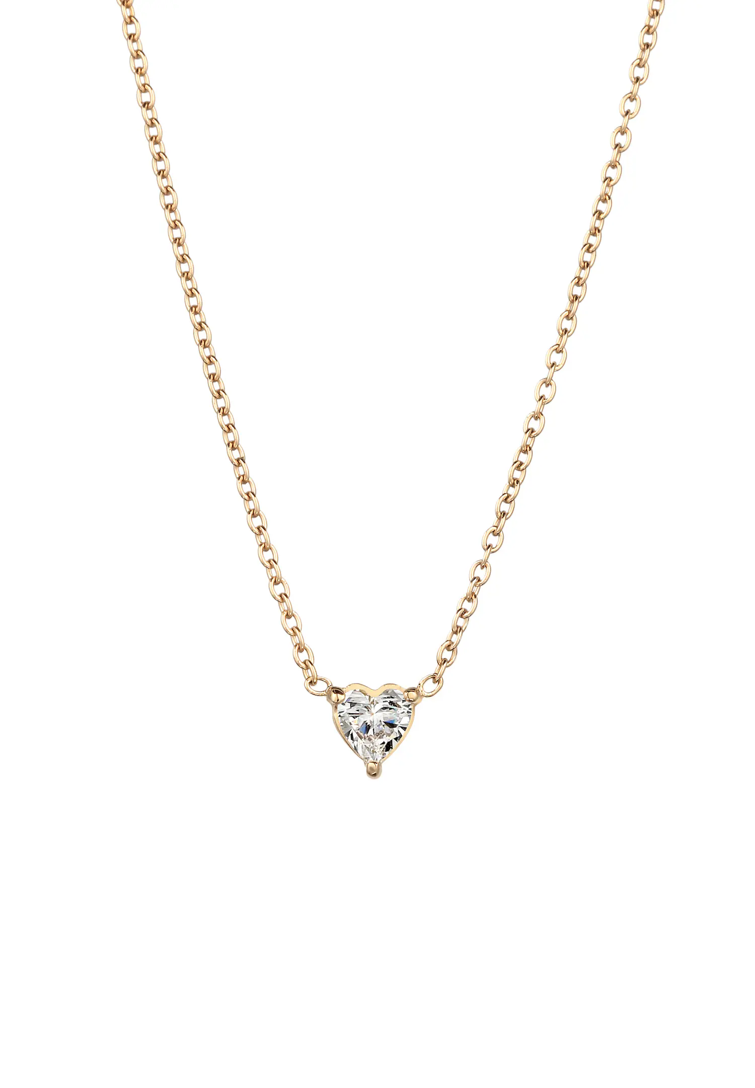 Herz Laborgezüchteter Diamant (0.17ct) 925 Silber