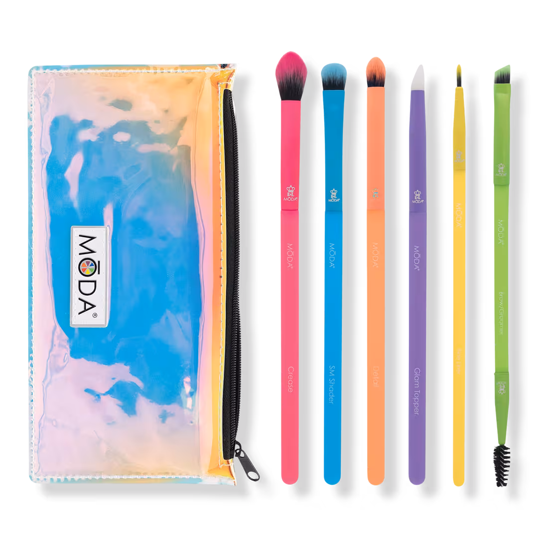 MŌDA  Totally Electric Eye Makeup Brush Kit