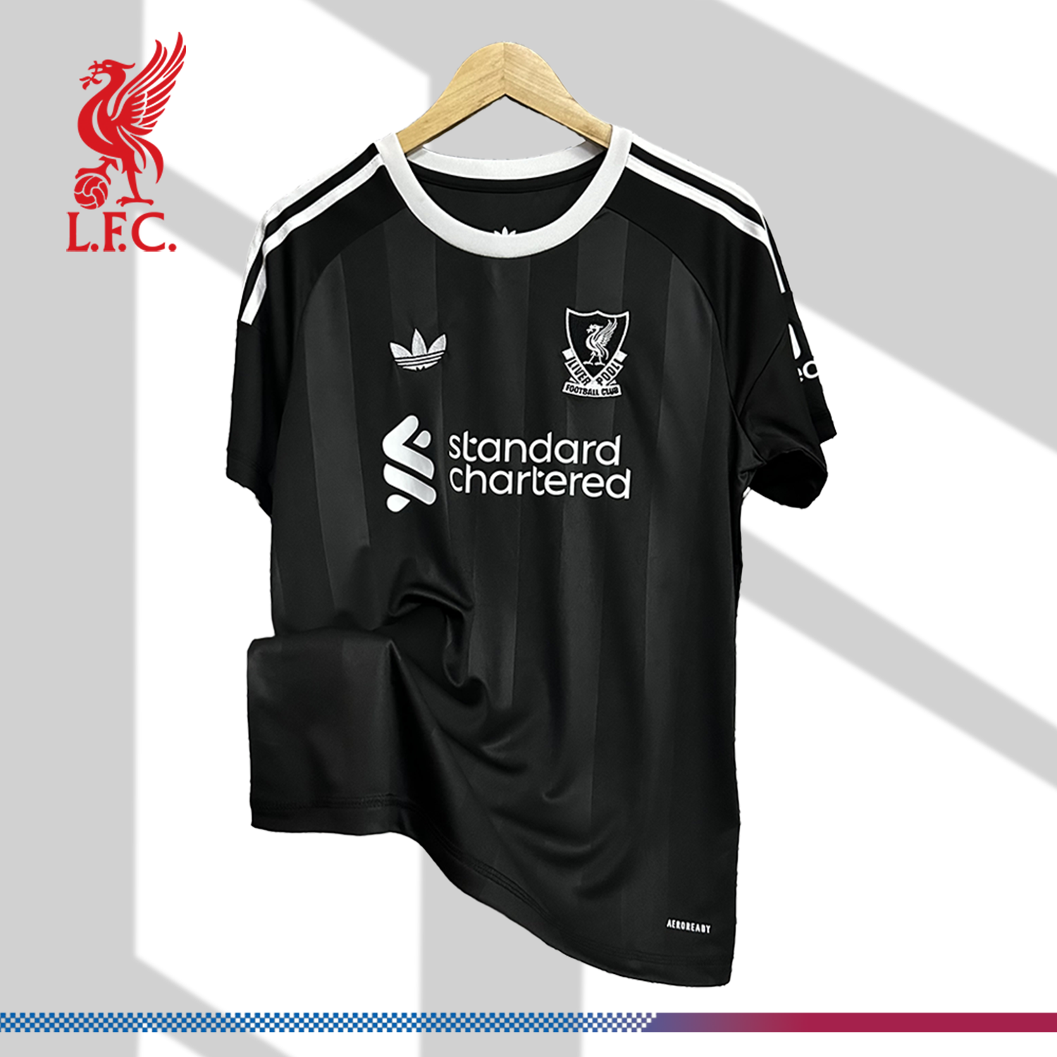 2025/2026 Liverpool Goalkeeper Black Football Shirt (Fans)