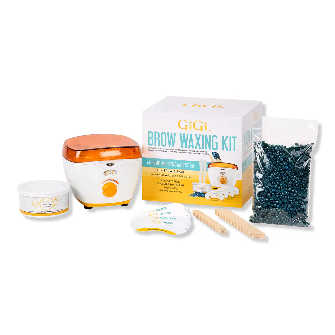 Gigi  Brow Waxing Kit At-Home Hair Removal System