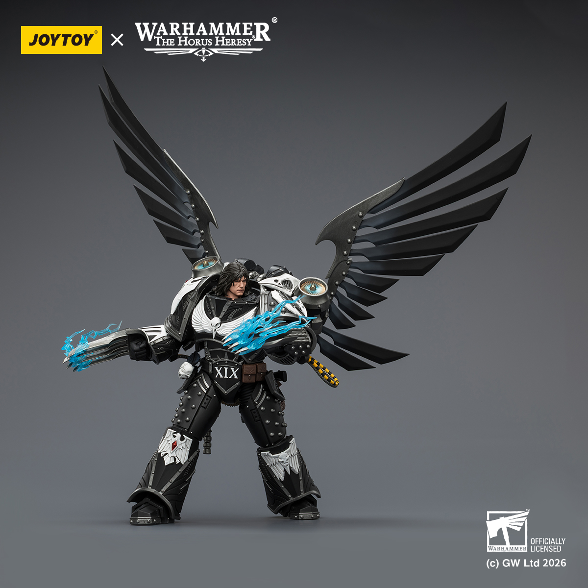 JOYTOY JT04179 Warhammer The Horus Heresy 1:18 Raven Guard Corvus Corax Primarch of the XIX Legion - JOYTOY WORLD
