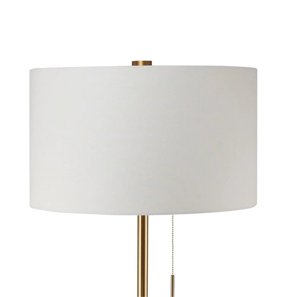 Furniture of America Coria Contemporary Metal 20" Floor Lamp in Stained Gold