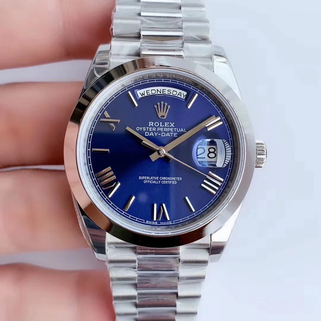 Rolex Watch DAY-DATE 41MM STAINLESS STEEL BLUE DIAL Watch