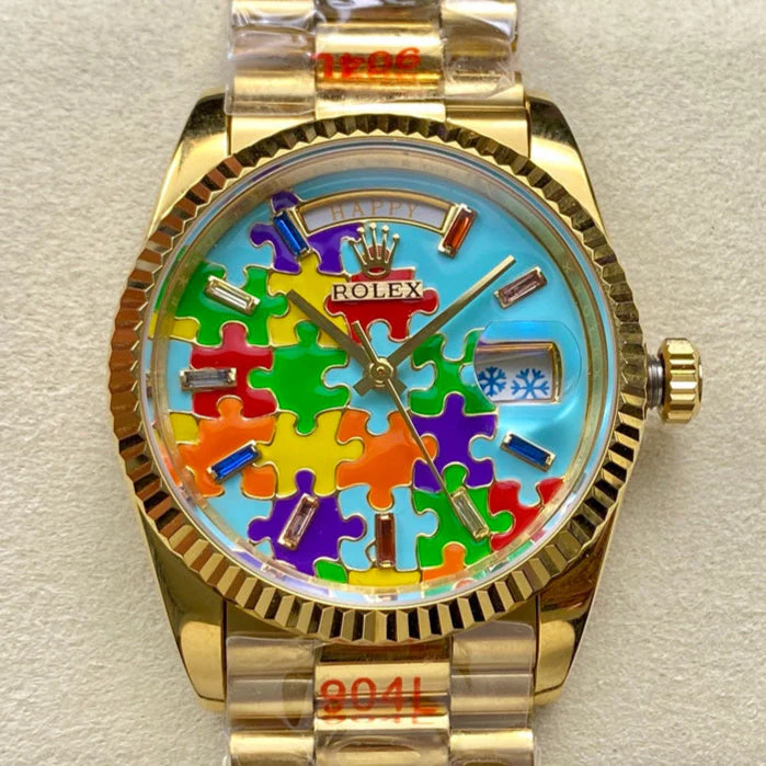 Rolex Watch Day-Date 36mm Gold Multicolor