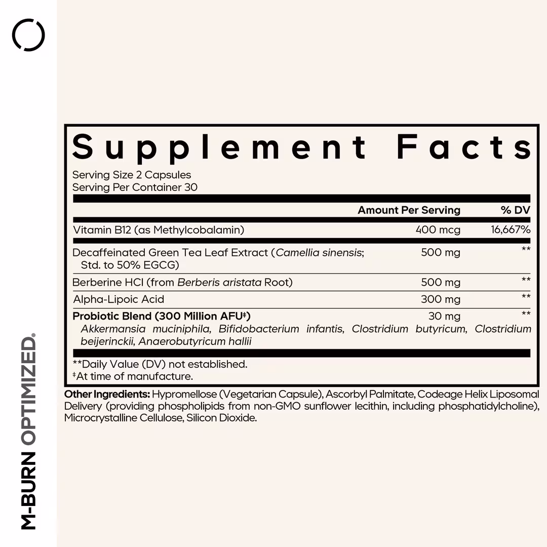 CODEAGE  M-Burn Optimized with Green Tea & Berberine