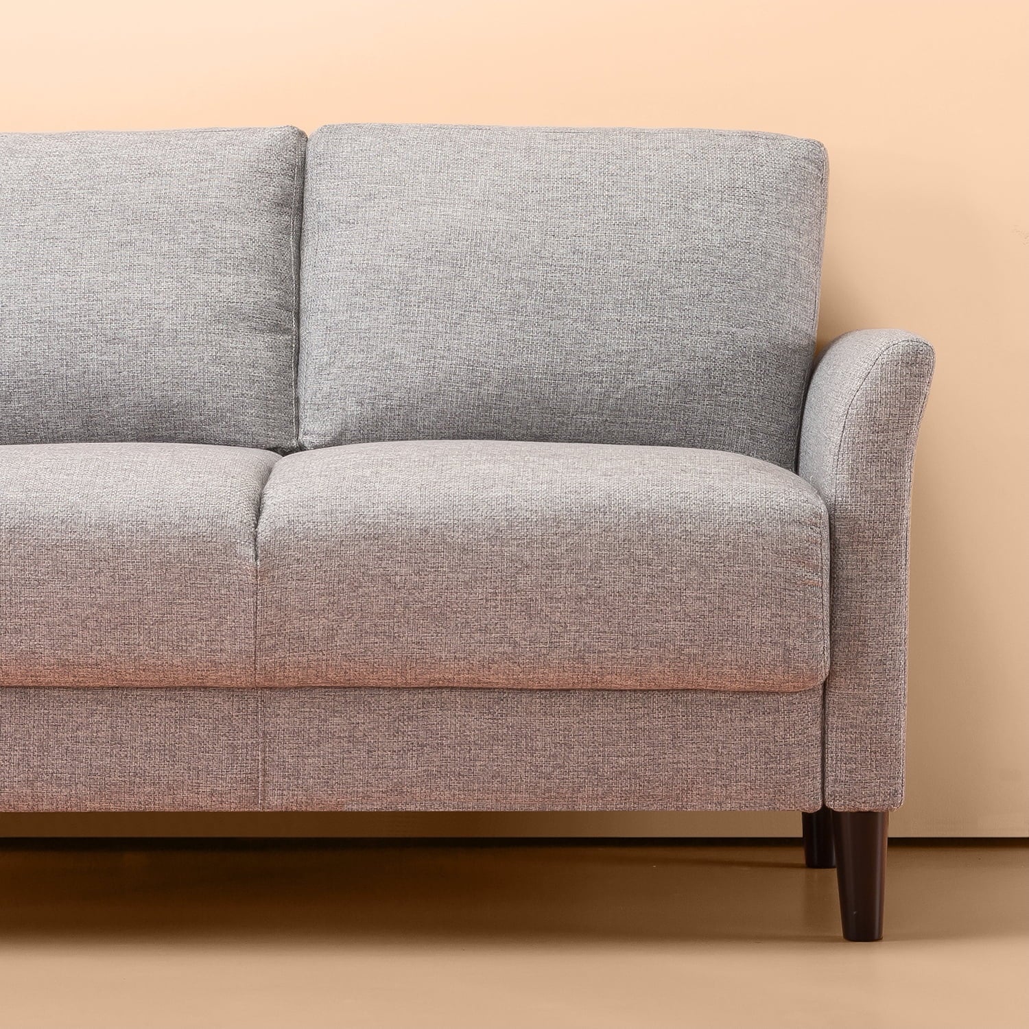 Zinus Jackie 2-Seater Loveseat, Soft Grey