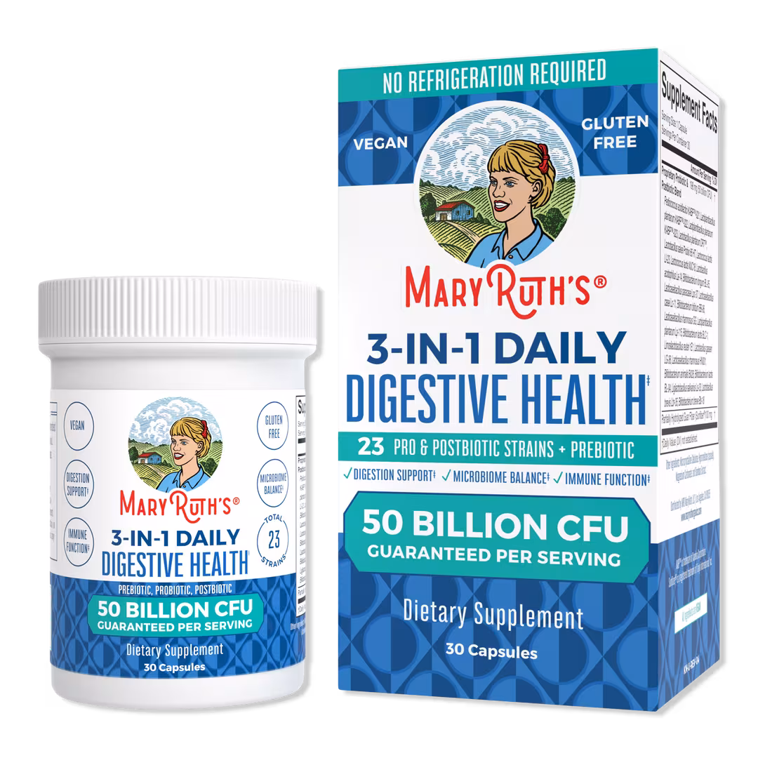 MaryRuth's  3 in 1 Daily Digestive Health Probiotic 50 Bil CFU