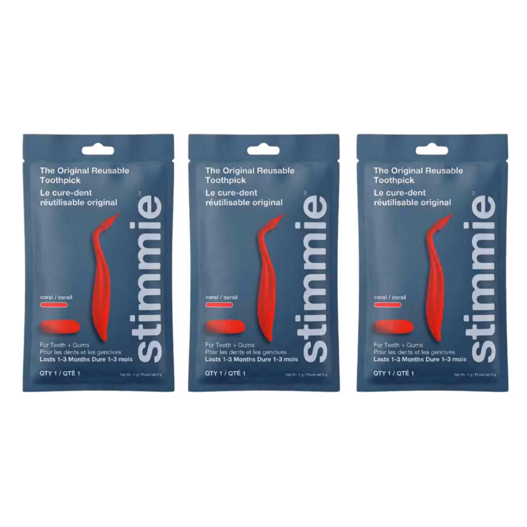 Stimmie  The Original Reusable Toothpick Coral Trio